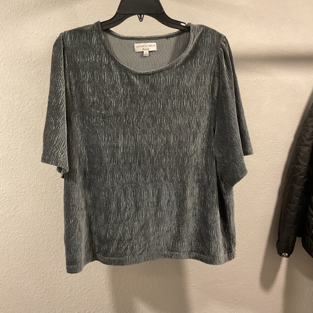 Madewell Charcoal Short Sleeve Top